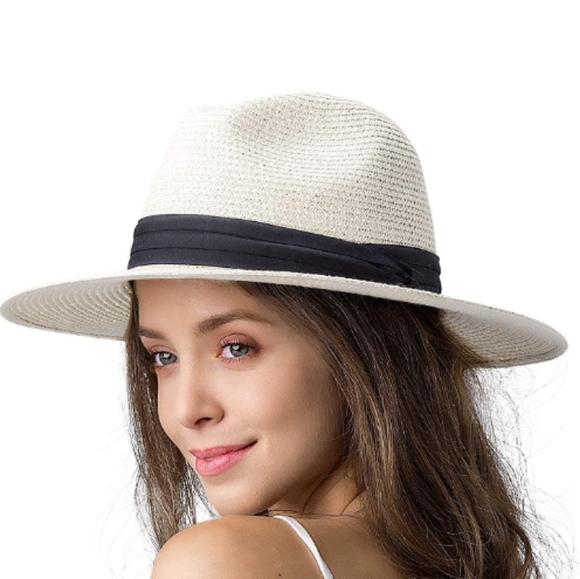😘 Bestseller New Womens Mens Straw Beach Hat - Picture 2 of 14
